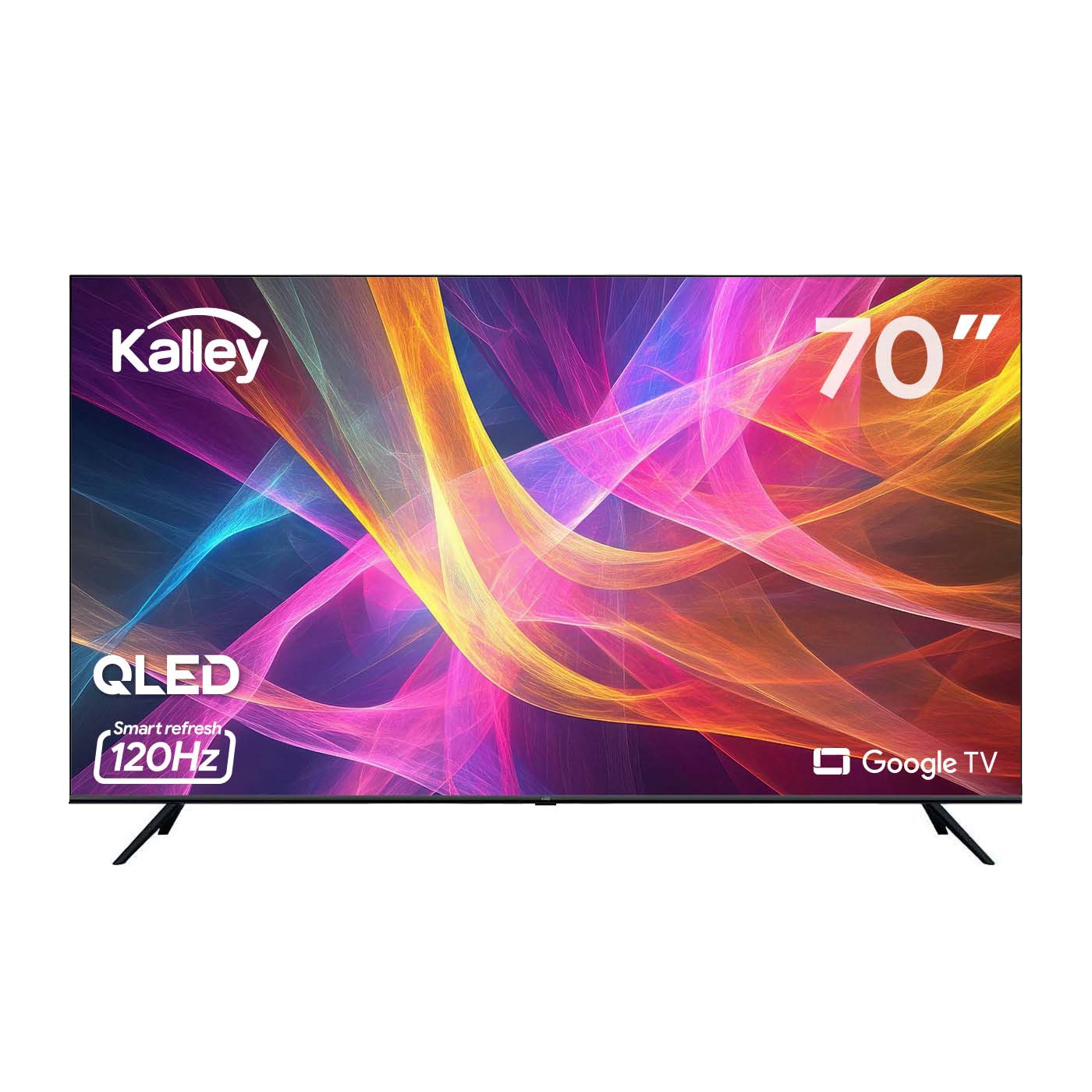 Televisor Kalley 70 Pulgadas, Color Negro, 70Gq405 4K-Uhd Qled Smart Tv Google