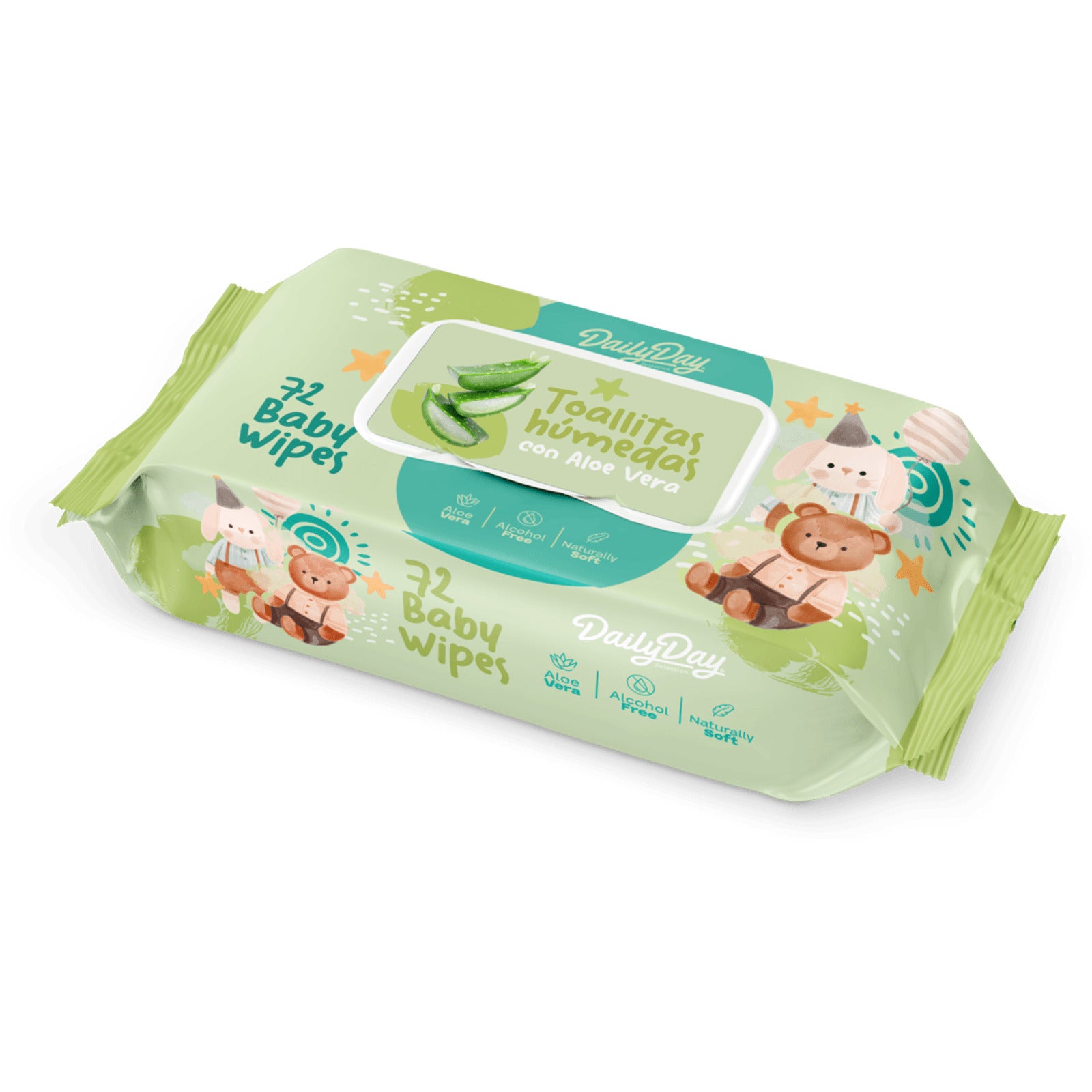 TOALLITAS HUMED BABY ALOE VERA DD 76062