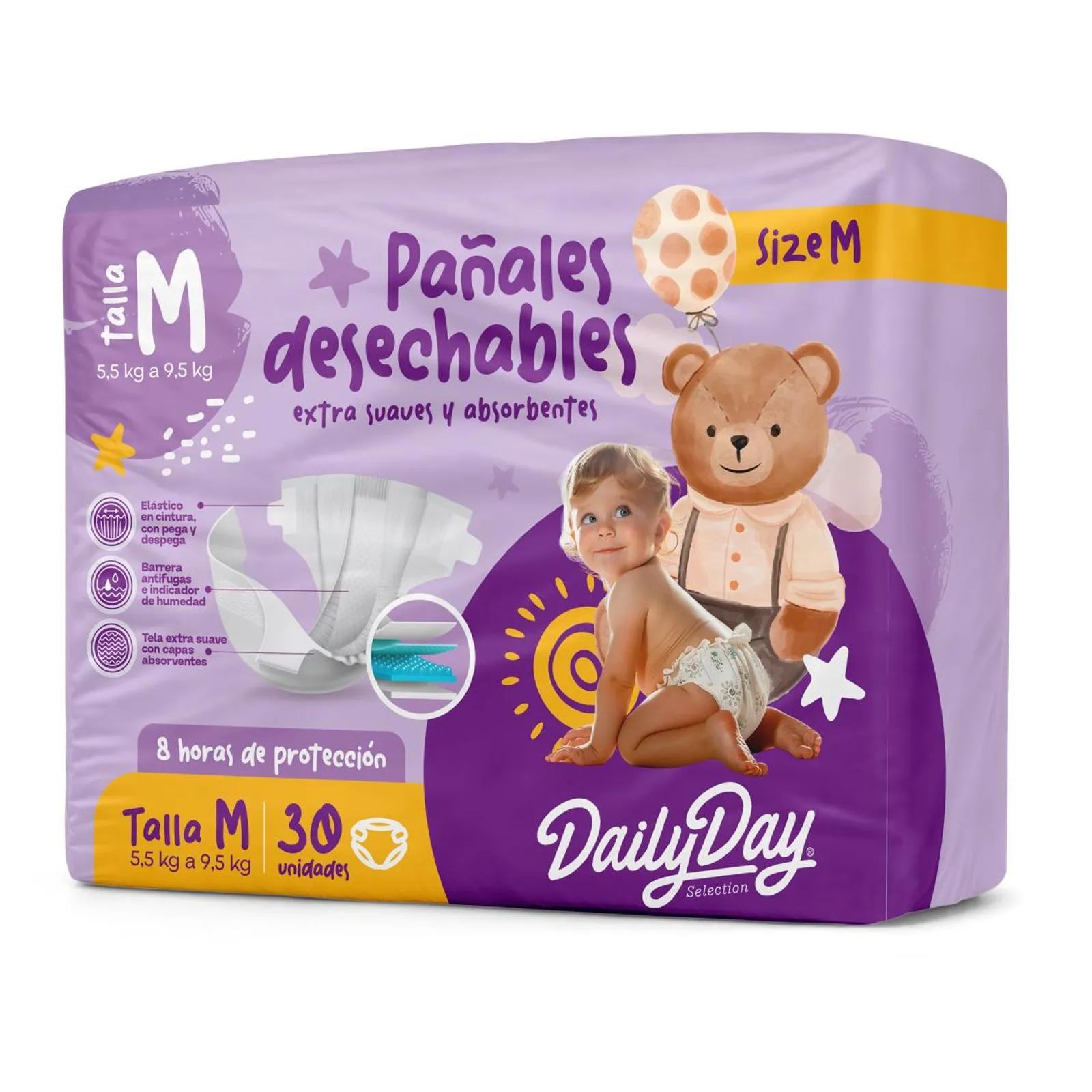 PAÑALES DESECHAB  TALLA M 76567