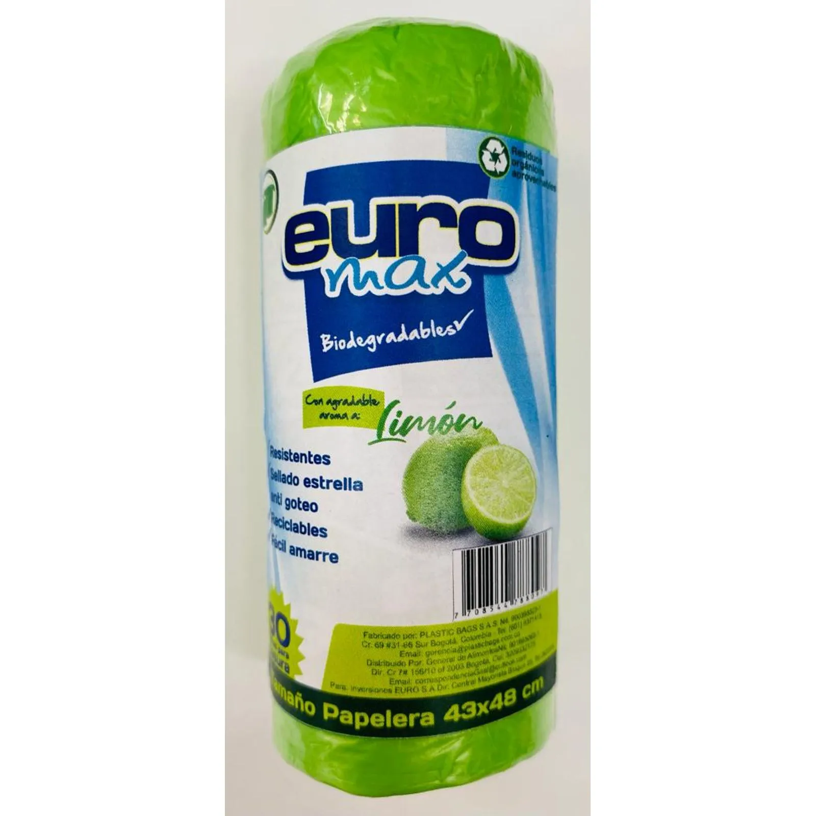 BOLSA BASURA PAPELERA LIMON 30UND