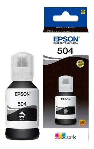 Botella De Tinta EPSON 504 Negra