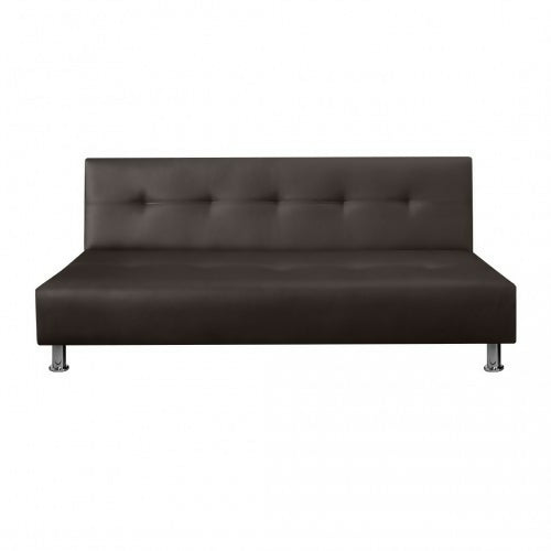 SOFA CAMA MAURO CUERO SINTÉTICO CAFÉ