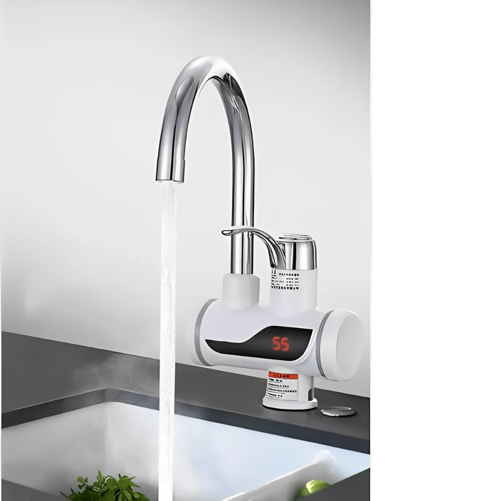 GRIFO LLAVE CALENTADOR AGUA ELÉCTRICO FRÍO CALIENTE COCINA 220V