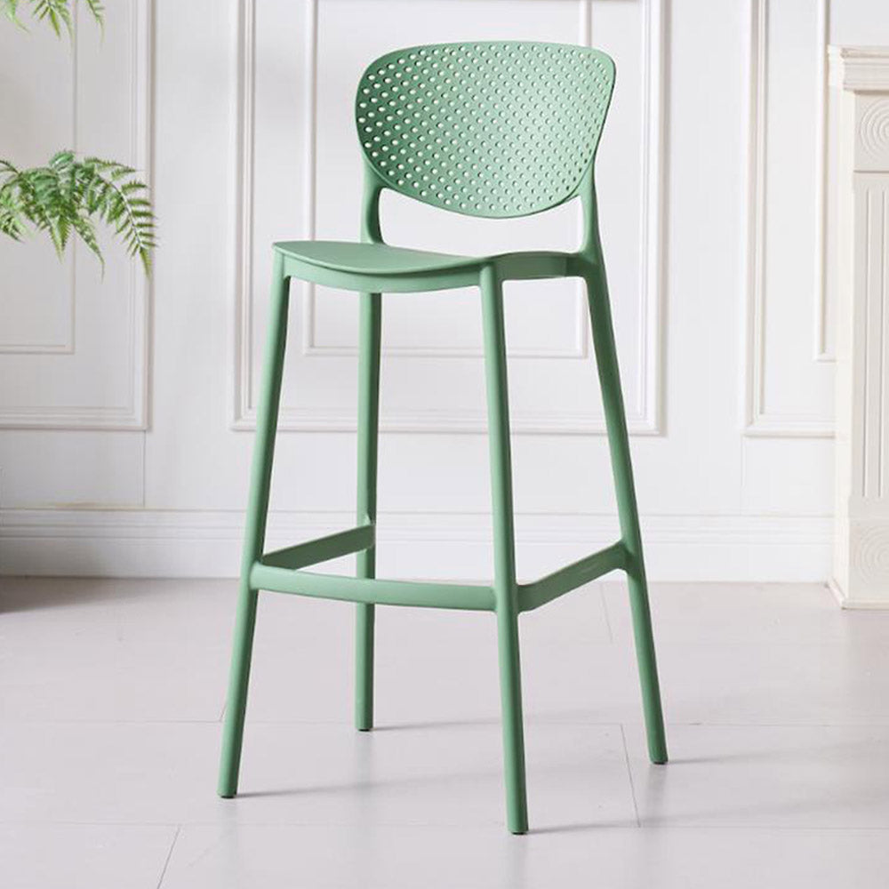 SILLA PARA BAR RIO, COLOR VERDE OLIVO, DISEÑO MODERNO