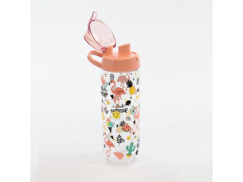 BOTELLA PLASTICA FLAMENCOS 161506-023