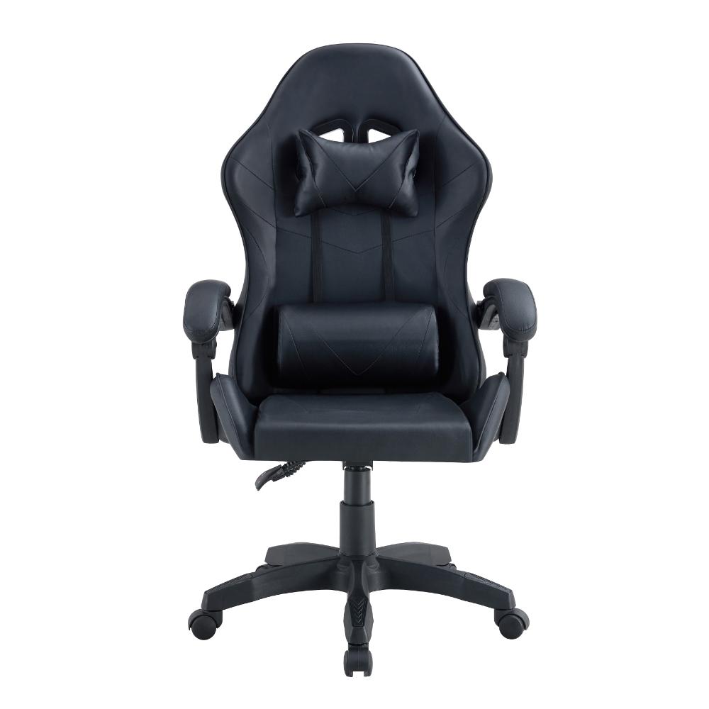 SILLA GAMER YEKSON, NEGRO, CON CÓMODO ESPALDAR Y RODACHINES