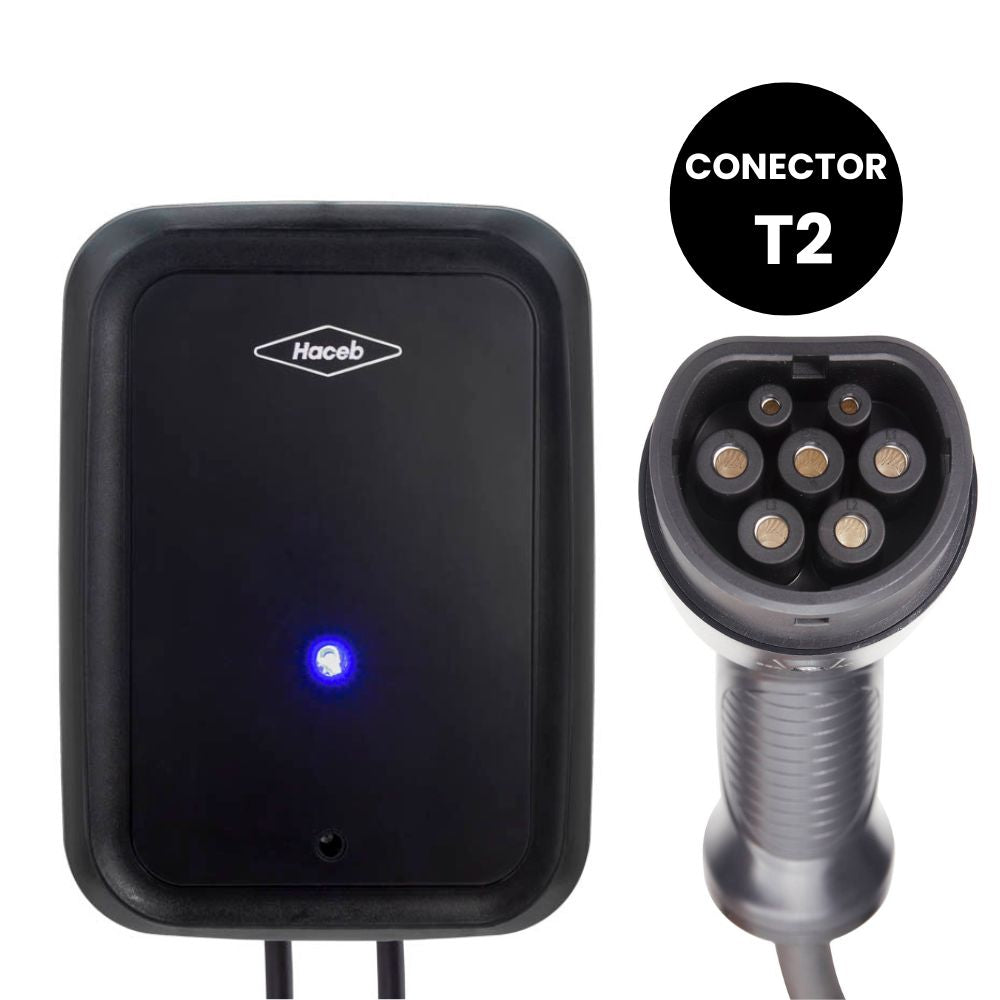Cargador De Pared Para Carros Eléctricos Tipo Europeo (T2) F2 220V 7,5kW