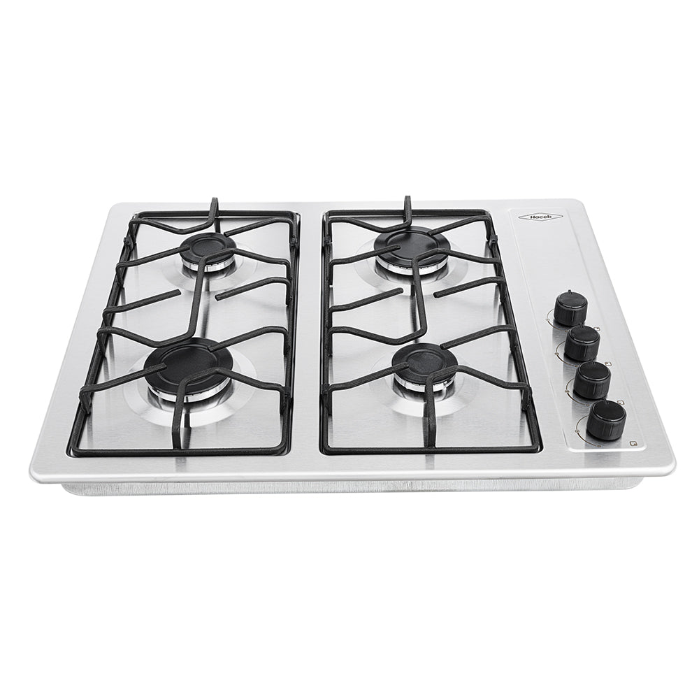 Estufa de empotrar inox 66X54 cm platina a gas natural Haceb