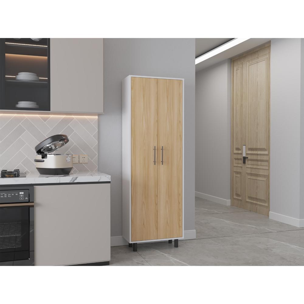 ALACENA BARLOVENTO, BLANCO, CUENTA CON CINCO ENTREPAÑOS Y DOS PUERTAS BATIENTES