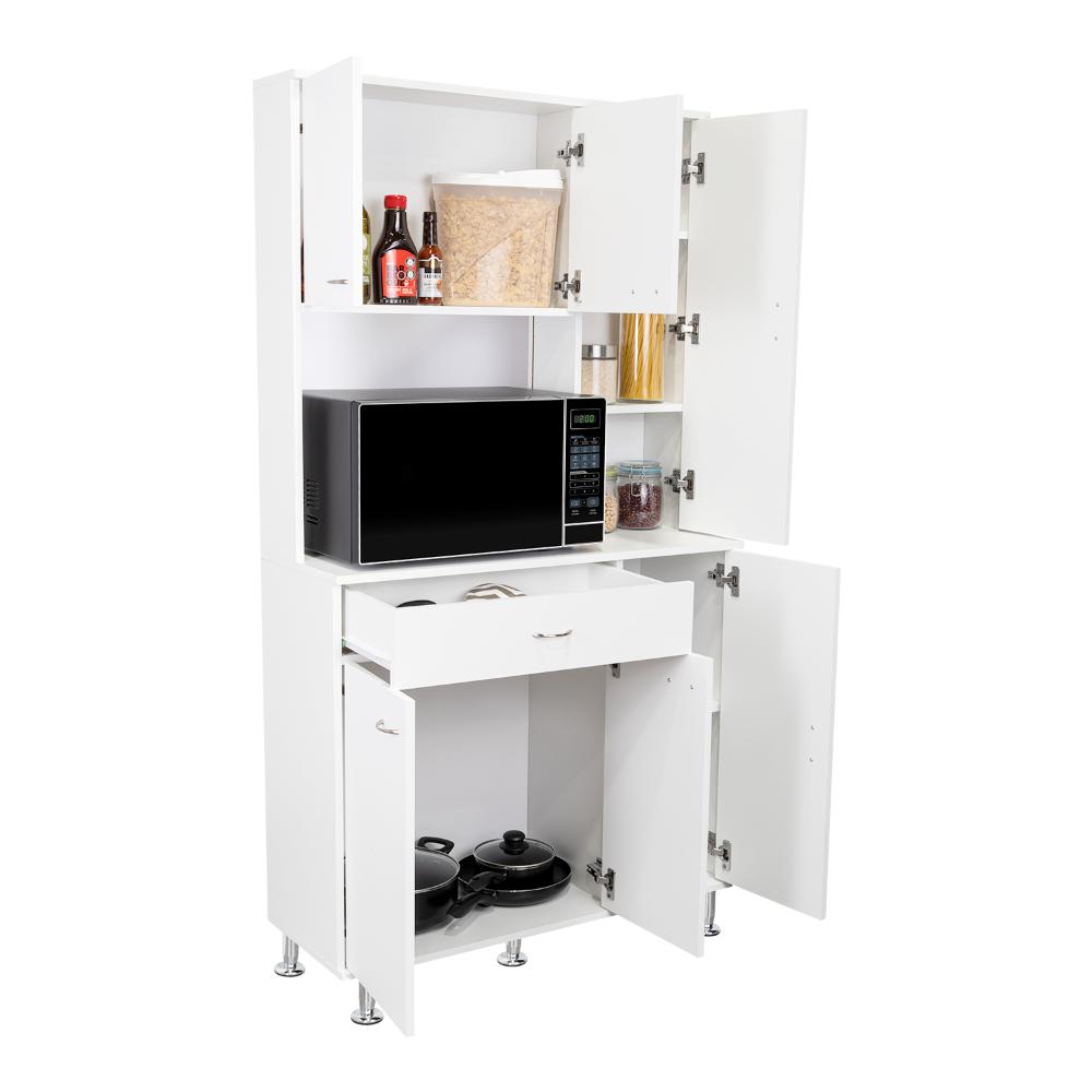 ALACENA BAGAN, BLANCO, CON UN CAJÓN Y SEIS PUERTAS BATIENTES