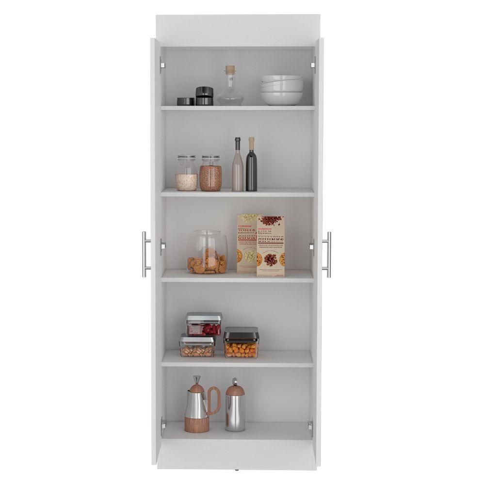 ALACENA NEPAL, BLANCO, CUENTA CON CINCO ENTREPAÑOS Y DOS PUERTAS BATIENTES ZF