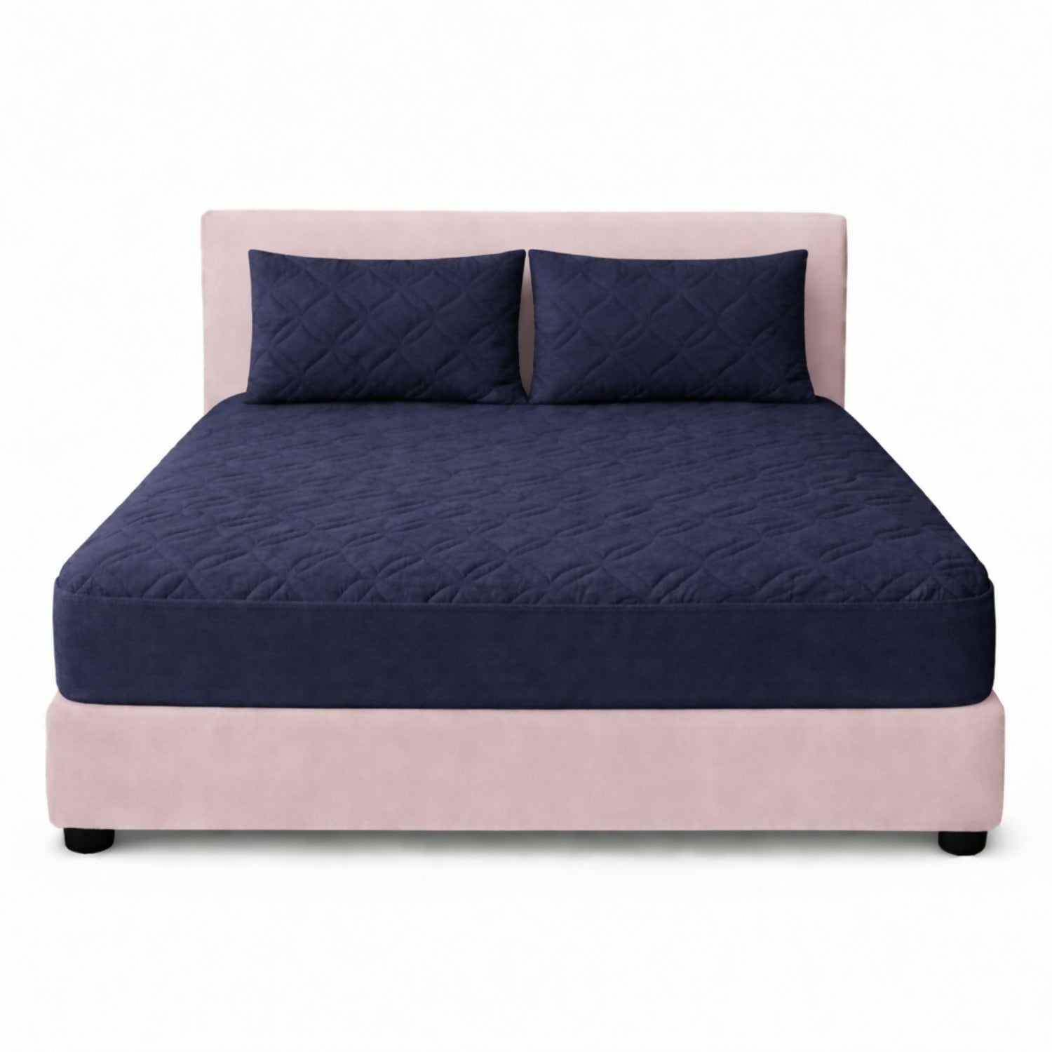 Combo protector colchon semidoble acolchado 120x190cm