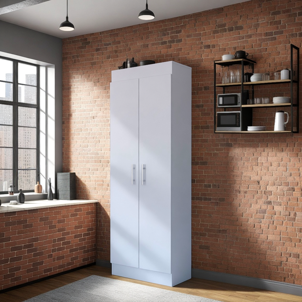 ALACENA NEPAL, BLANCO, CUENTA CON CINCO ENTREPAÑOS Y DOS PUERTAS BATIENTES ZF