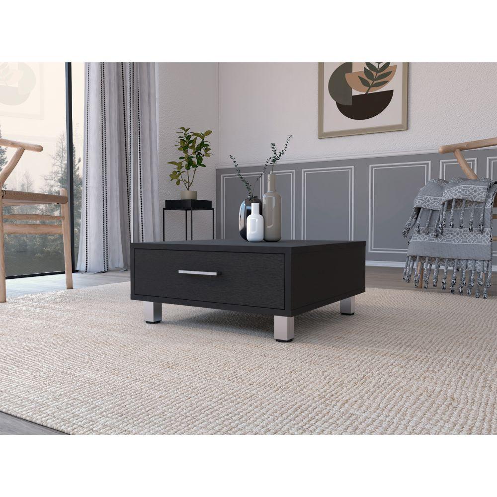 MESA DE CENTRO ASCHER, WENGUE, CON UN CAJÓN    ZF