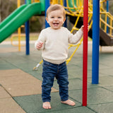 52020 PANTALON EN DENIM CORTE RECTO NIÑO BEBE