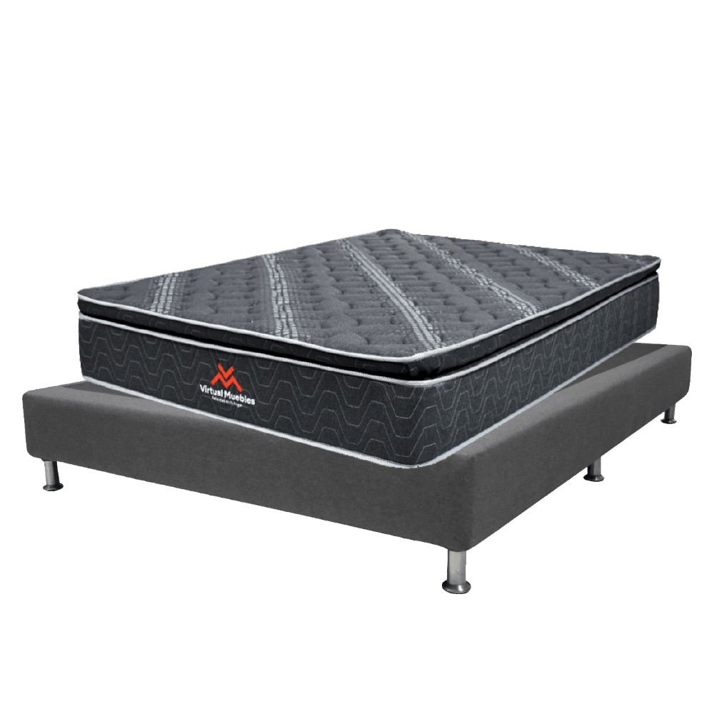 COMBO PARA HABITACIÓN KAMMEL, INCLUYE BASE CAMA SEMIDOBLE Y COLCHÓN
