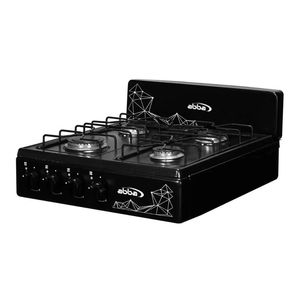 Estufa de mesa ABBA 4 puestos Gas Natural ST 20EN N Negro