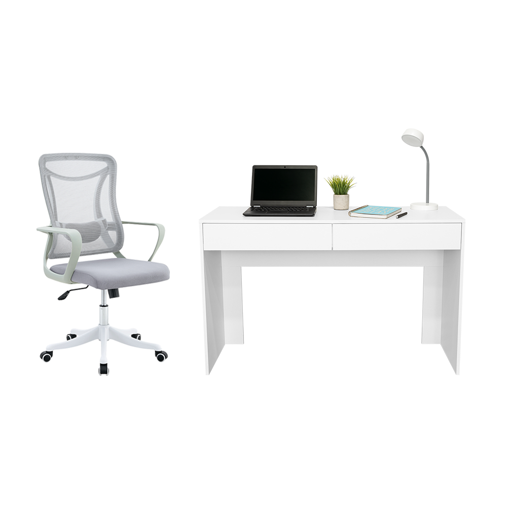 Combo para Oficina Zene, Incluye Escritorio y Silla de Escritorio