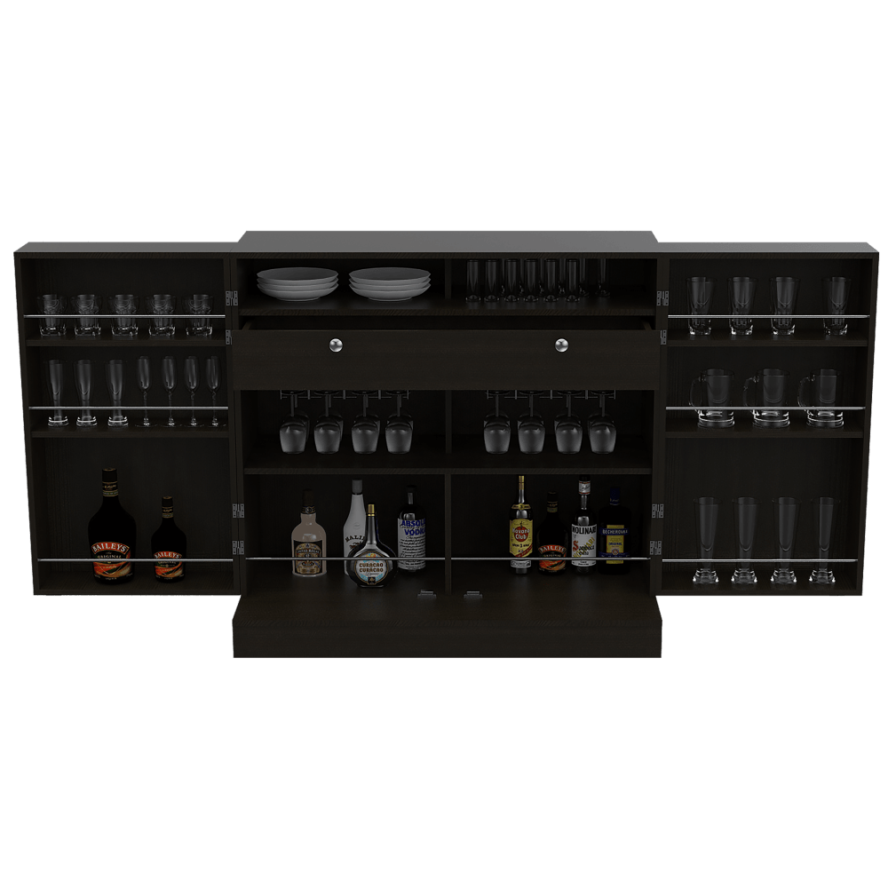 BAR MAGDA, WENGUE, CON DOS PUERTAS Y ESPACIO PORTA COPAS