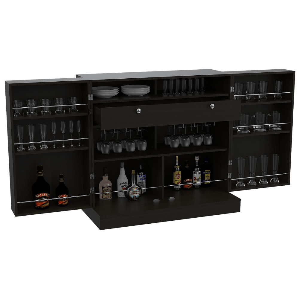 BAR MAGDA, WENGUE, CON DOS PUERTAS Y ESPACIO PORTA COPAS
