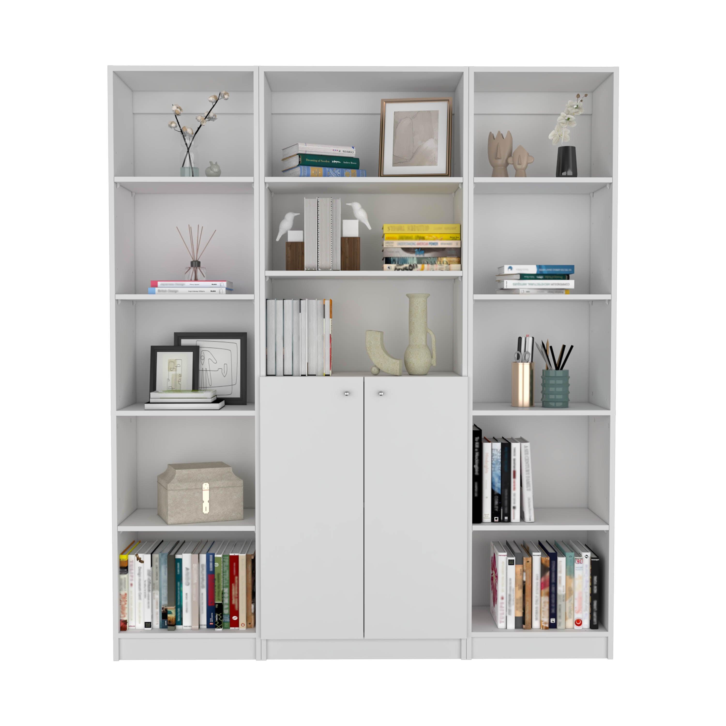 COMBO DE BIBLIOTECAS HOME, BLANCO INCLUYE TRES BIBLIOTECAS