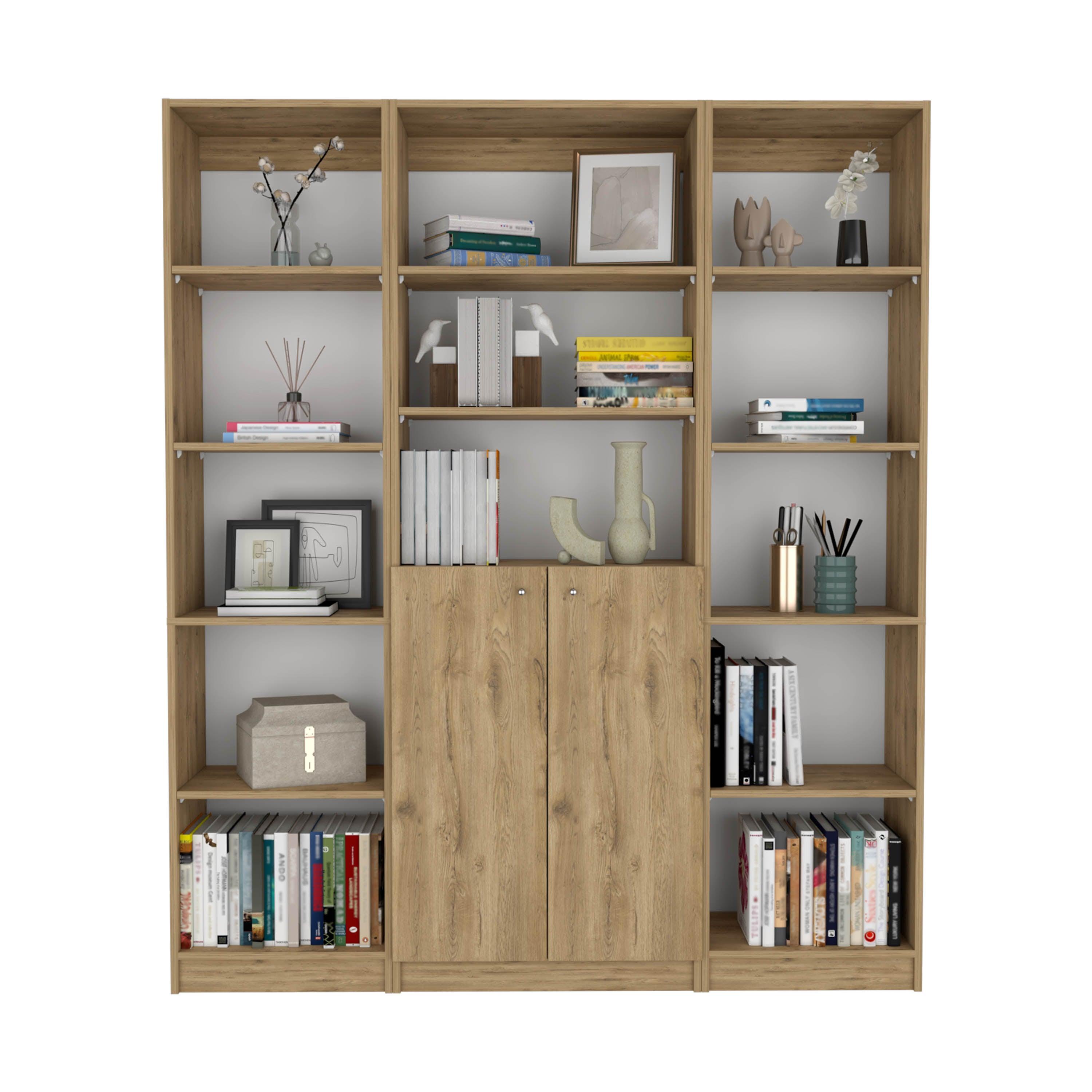 COMBO DE BIBLIOTECAS HOME, MACADAMIA INCLUYE TRES BIBLIOTECAS