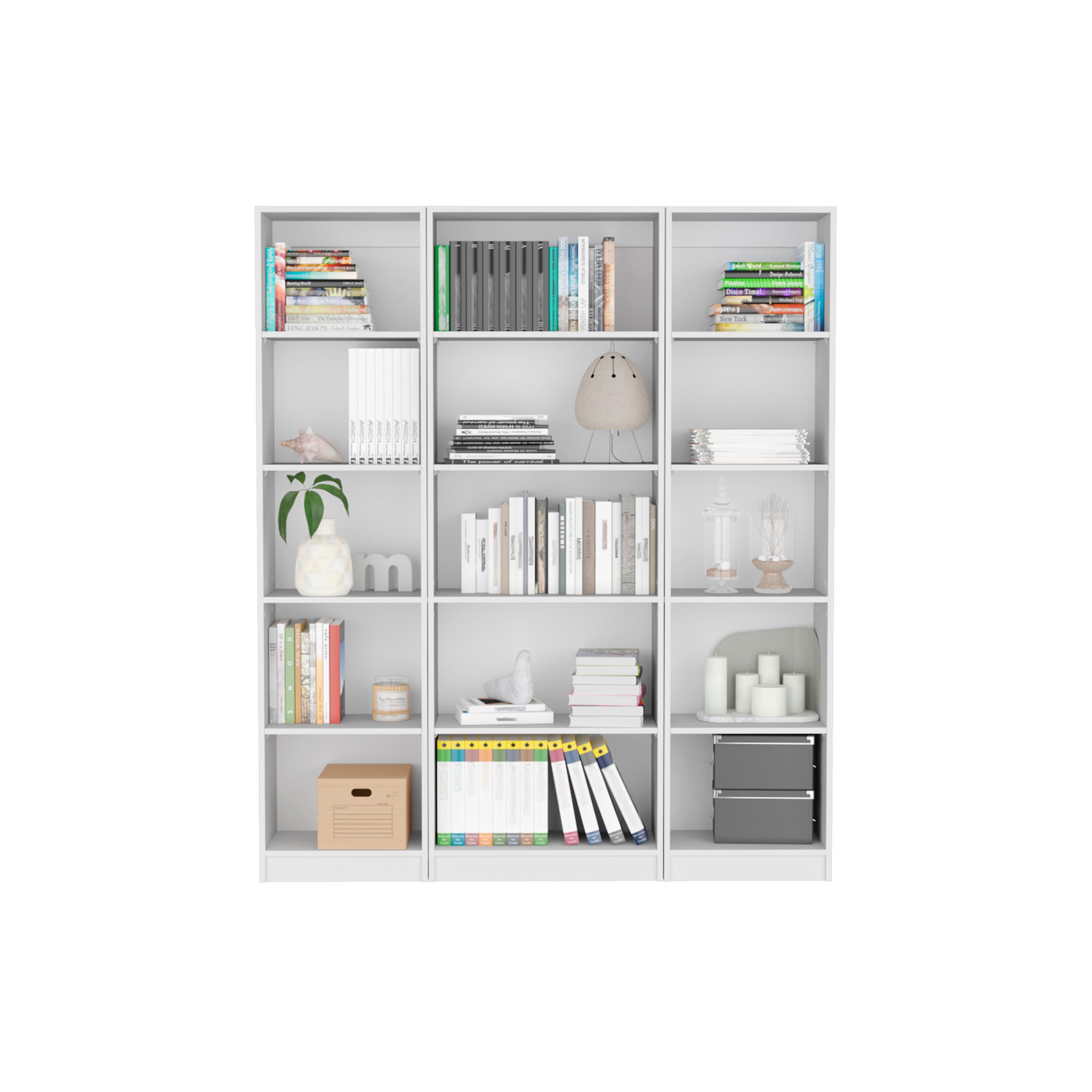 COMBO DE BIBLIOTECAS HOME, BLANCO INCLUYE TRES BIBLIOTECAS