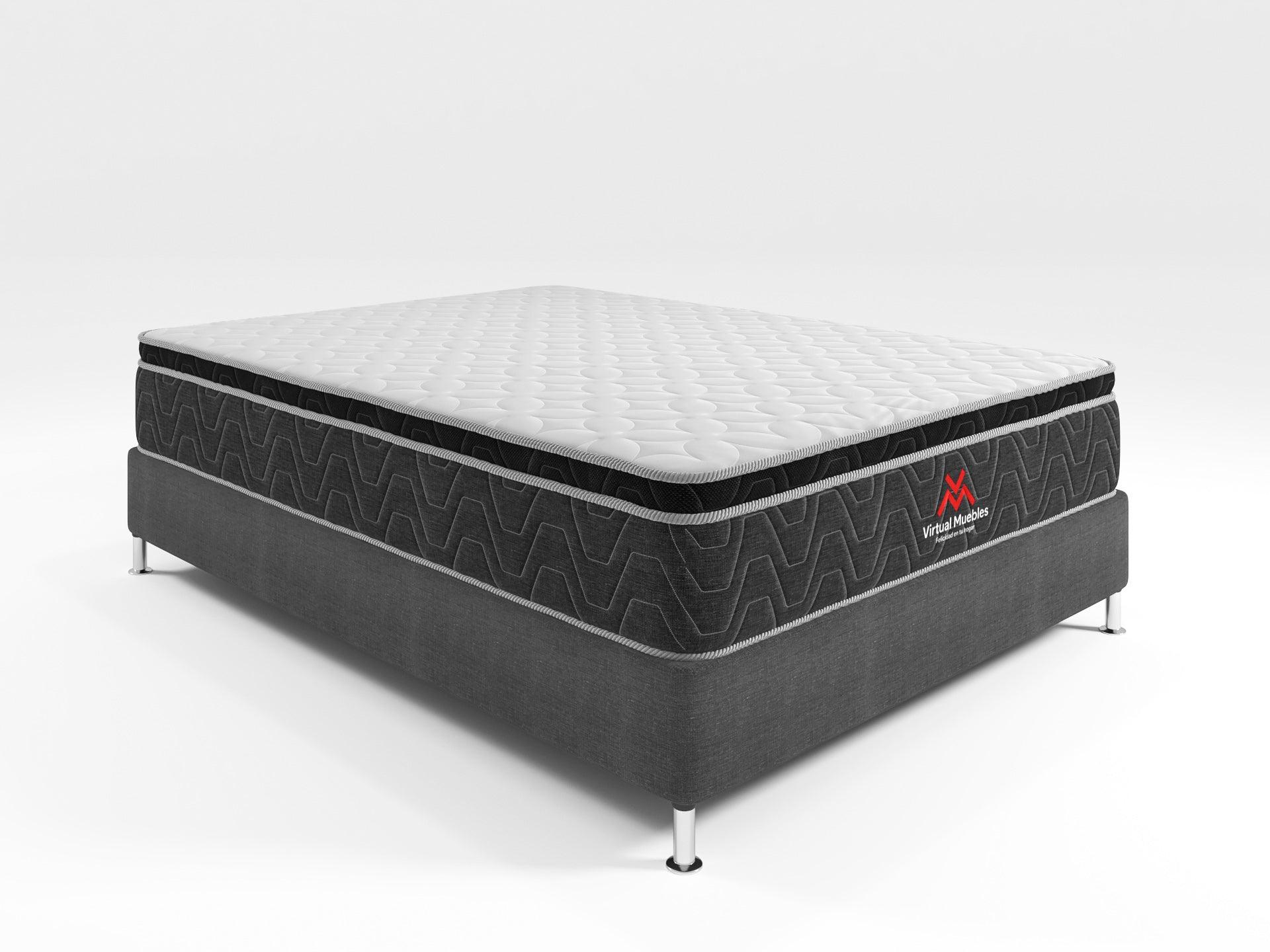 COMBO PARA HABITACIÓN FENIX, INCLUYE CAMA DOBLE Y COLCHÓN