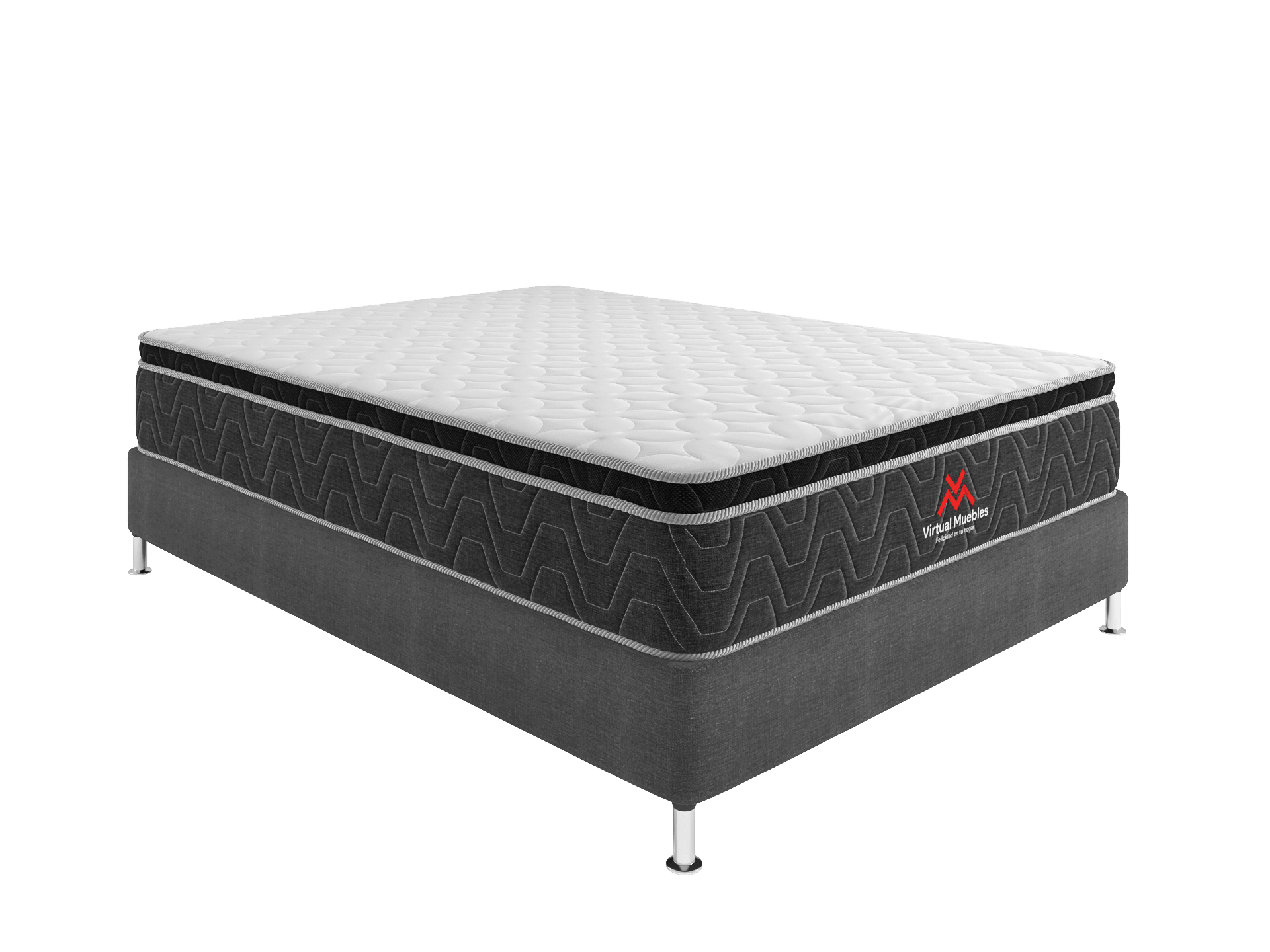 COMBO PARA HABITACIÓN FENIX, INCLUYE CAMA DOBLE Y COLCHÓN