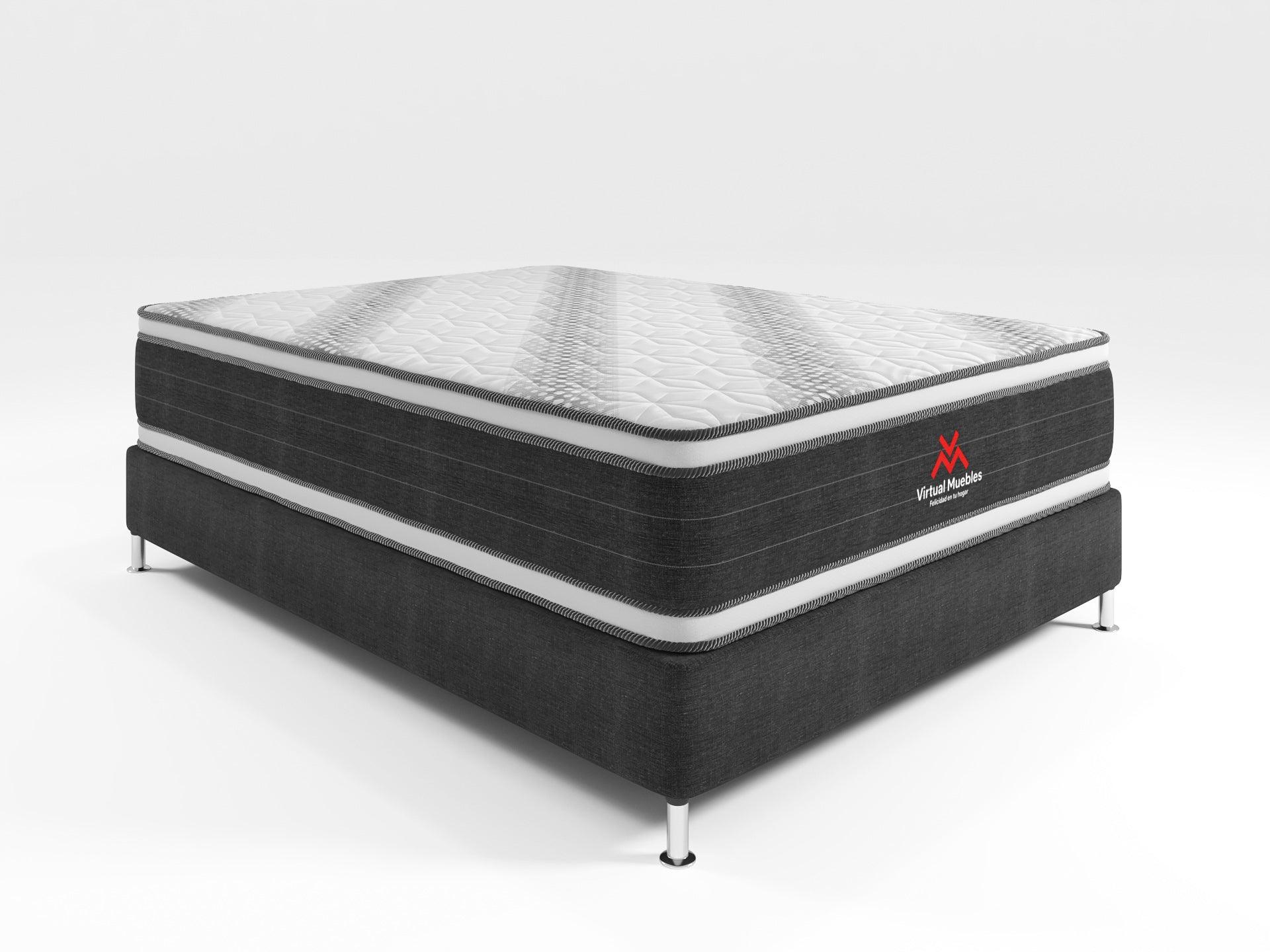 COMBO PARA HABITACIÓN BELA, INCLUYE BASE CAMA DOBLE, COLCHÓN Y PROTECTOR