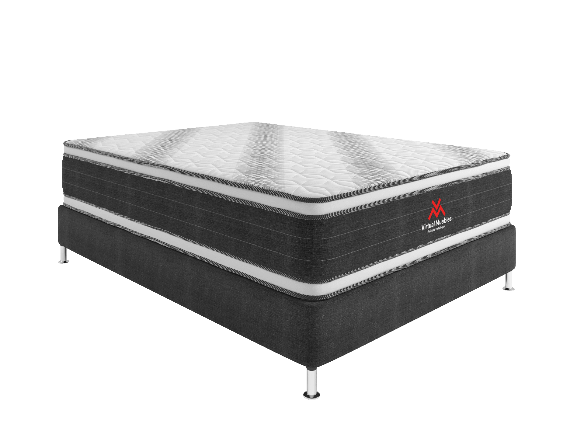 COMBO PARA HABITACIÓN BELA, INCLUYE BASE CAMA DOBLE, COLCHÓN Y PROTECTOR