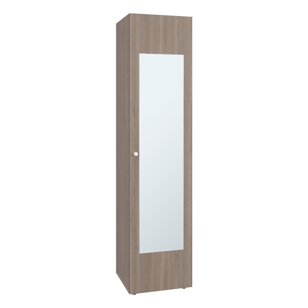 Closet Alma, Bardolino Y Blanco, Con espejo, Una puerta abatible y variedad de entrepaños  ZF