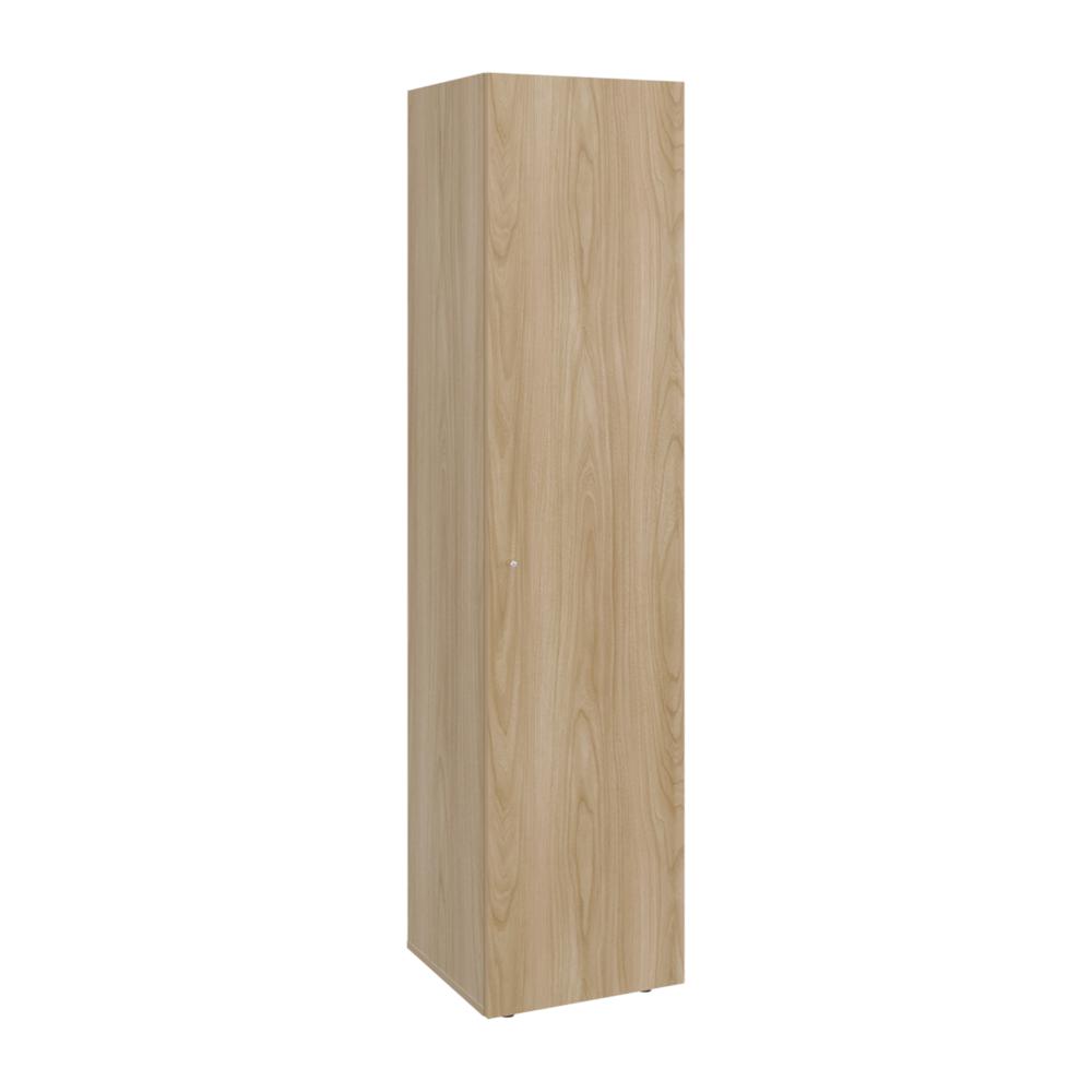 Closet Alma, Fresno Europeo Y Blanco, Una puerta abatible y entrepaños para guardar ropa ZF