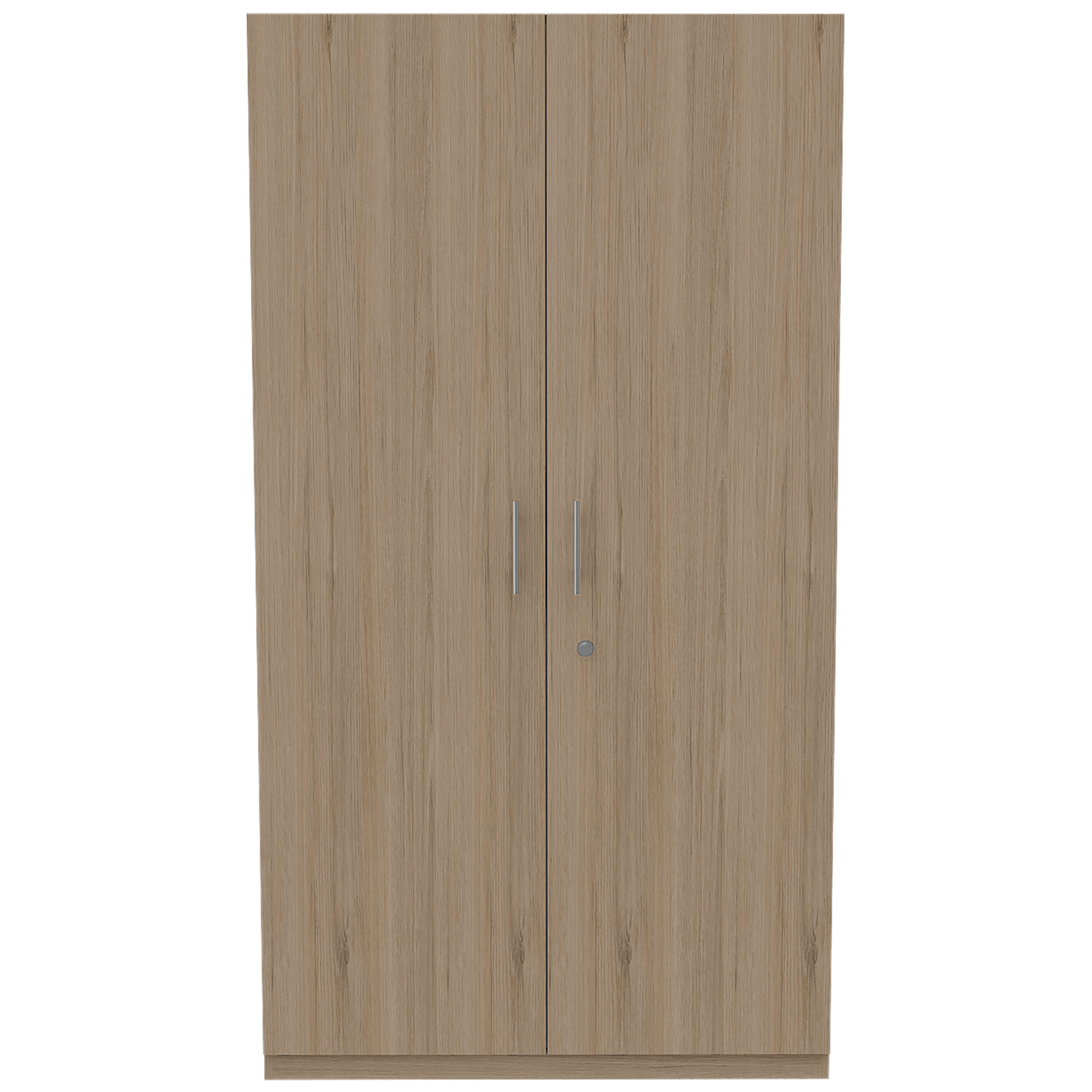 CLOSET TRADE, BEIGE Y BLANCO CON AMPLIO ESPACIO PARA ALMACENAMIENTO Y DOS TUBOS PARA COLGAR ROPA