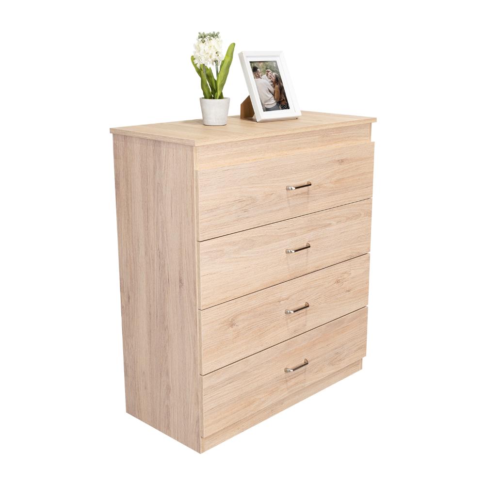 ORGANIZADOR MARINO, BEIGE Y BLANCO, CON CUATRO CAJONES ORGANIZADORES Y MANIJAS METÁLICAS