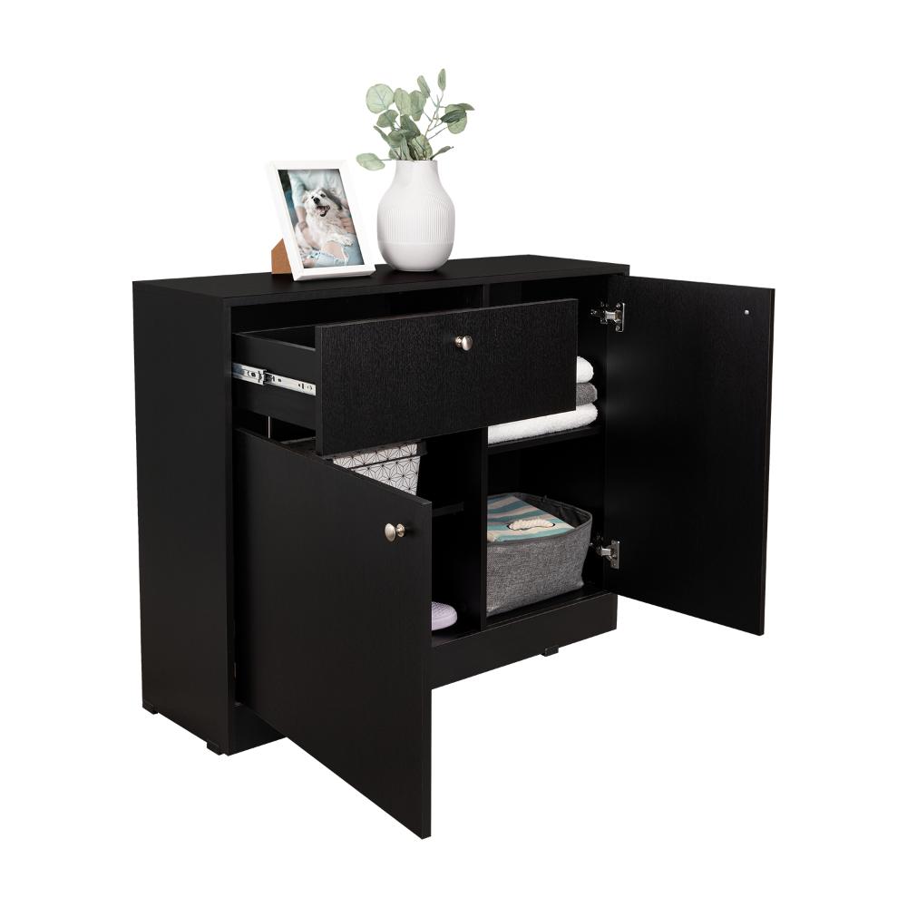 ORGANIZADOR PRAGA, WENGUE, CON DESLIZADORES EN U PARA UNA FACIL MOVILIDAD