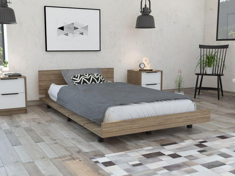 COMBO PARA HABITACIÓN ALPHA, INCLUYE CAMA SENCILLA Y COLCHÓN