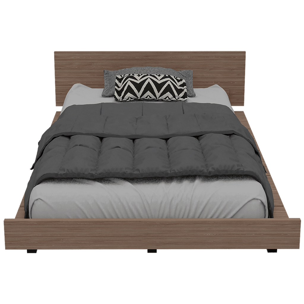 CAMA SENCILLA WESLEY, MIEL, INCLUYE TENDIDO DE TABLONES