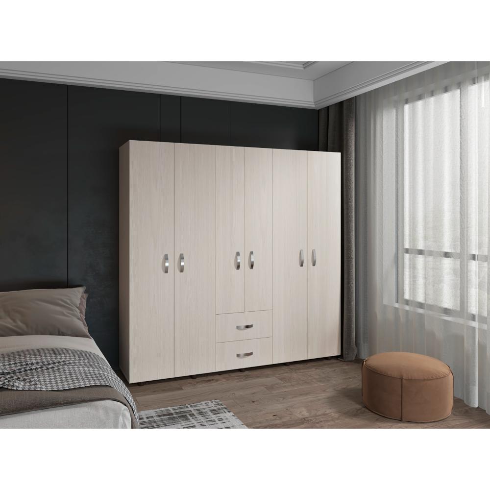 CLOSET BARIN, NEVADO Y BLANCO, CON CUATRO PUERTAS ABATIBLES