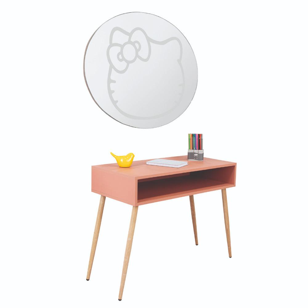 COMBO INFANTIL ANIKKA, ARUPO Y CAFÉ CLARO, INCLUYE ESCRITORIO Y ESPEJO