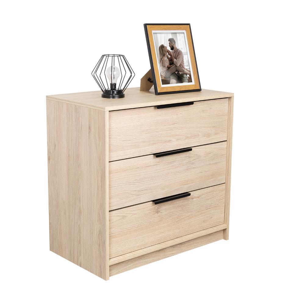 ORGANIZADOR WESLEY, BEIGE Y BLANCO, CON TRES CAJONES