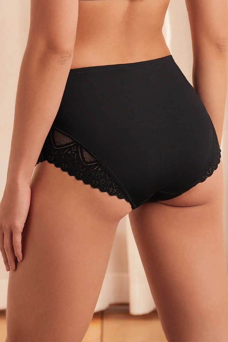 PANTY EN LYCRA Y ENCAJE 6646