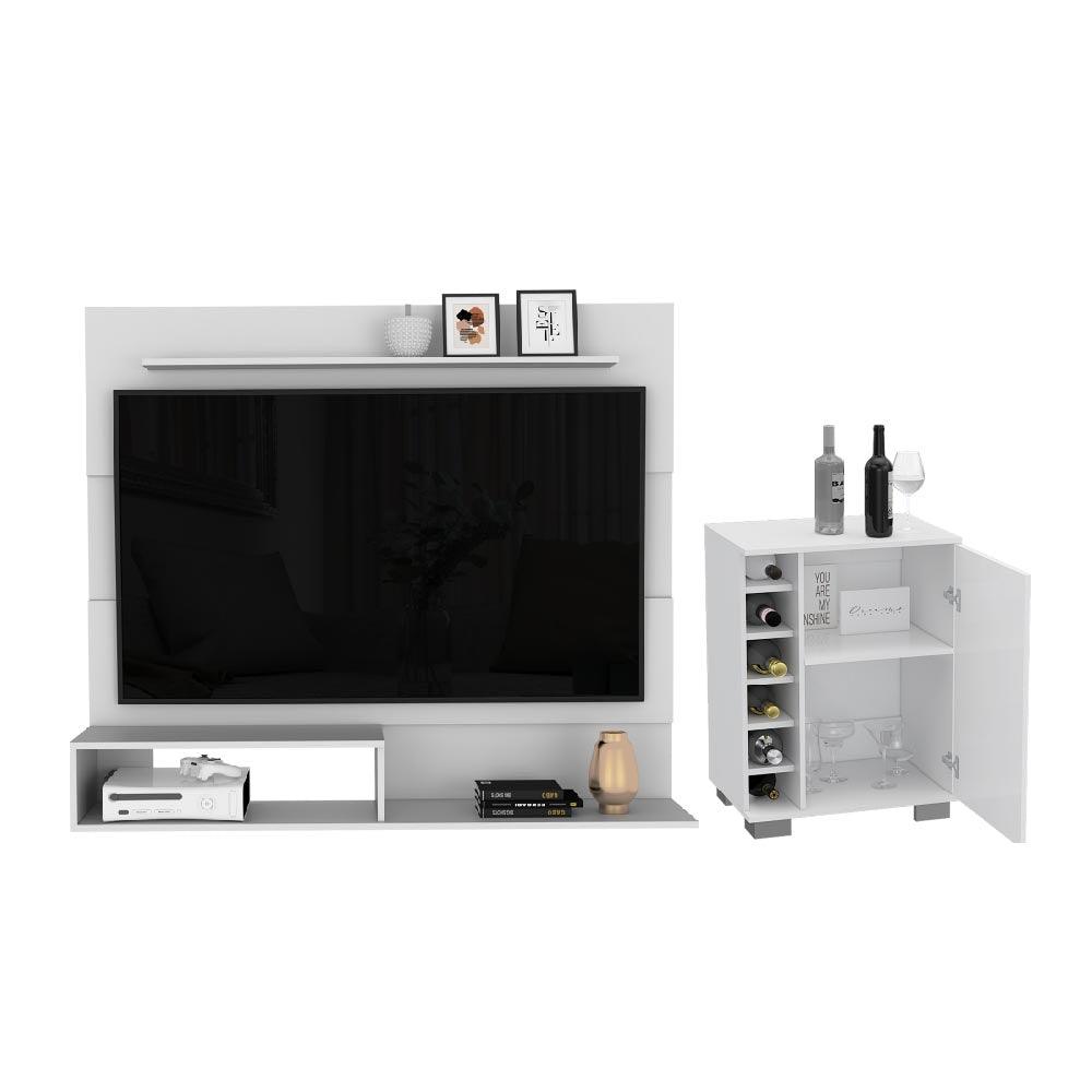 COMBO MULTIFUNCIONAL OLIVENZA, INCLUYE PANEL DE TV Y BAR