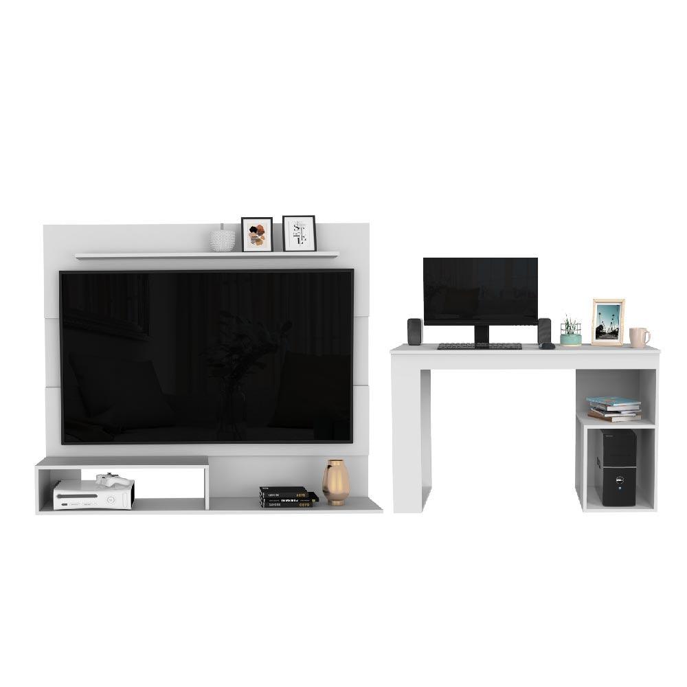 COMBO MULTIFUNCIONAL PRANA, INCLUYE PANEL DE TV Y ESCRITORIO