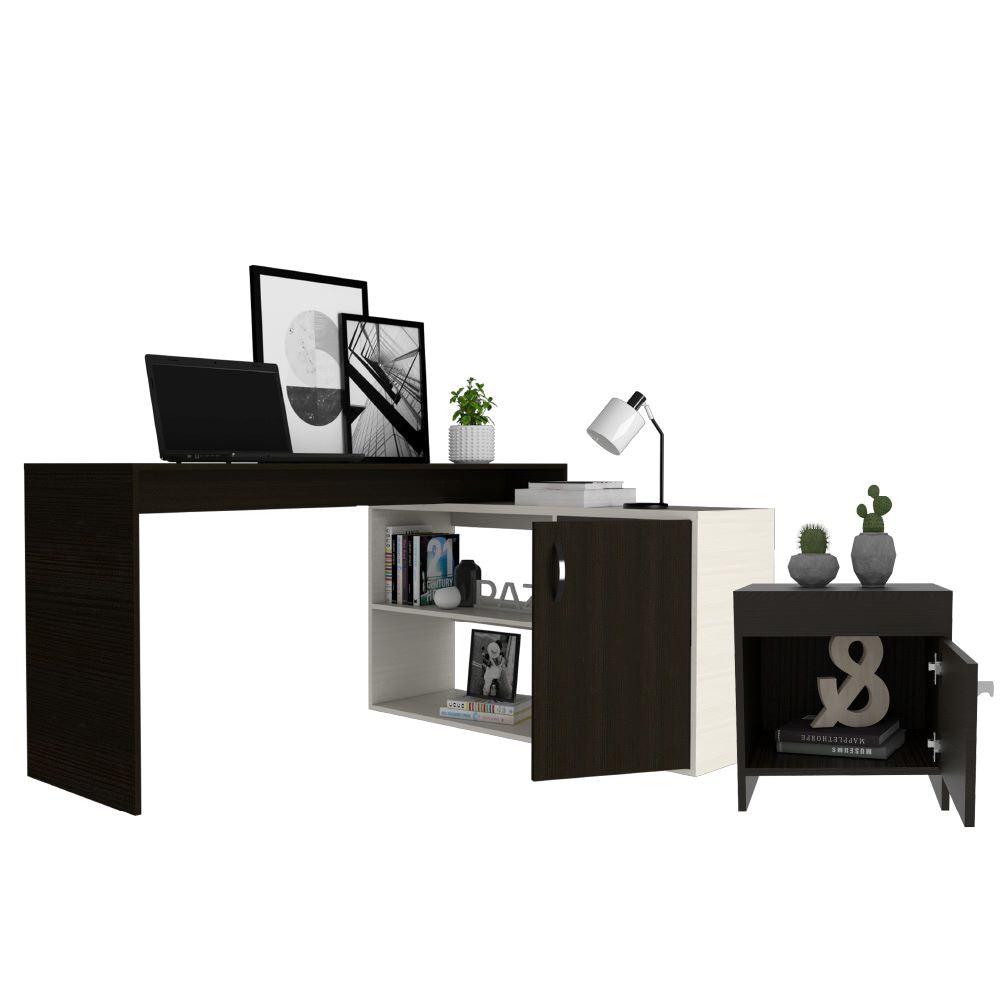 COMBO PARA OFICINA ZILIA, INCLUYE ESCRITORIO Y MESA DE NOCHE