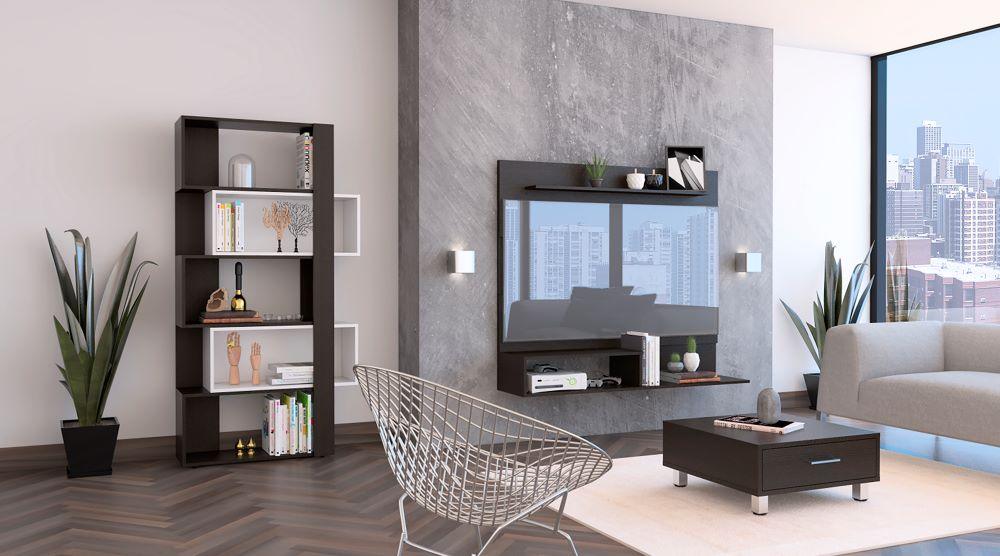 COMBO PARA SALA TOKYO, INCLUYE PANEL TV , BIBLIOTECA CUBO Y MESA DE CENTRO