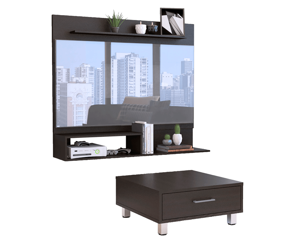 COMBO PARA SALA ROONEY, INCLUYE PANEL TV Y MESA DE CENTRO