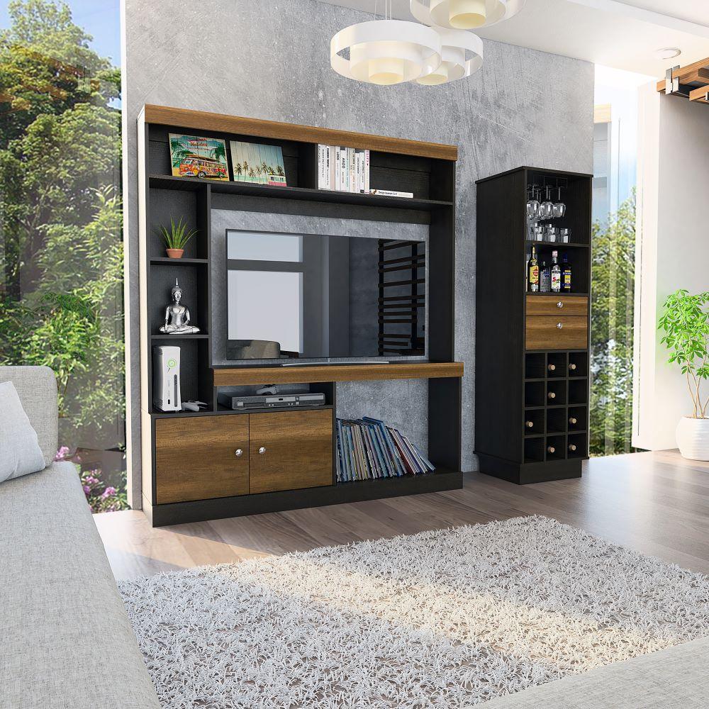 COMBO PARA SALA HALIA, INCLUYE MESA PARA TV Y BAR
