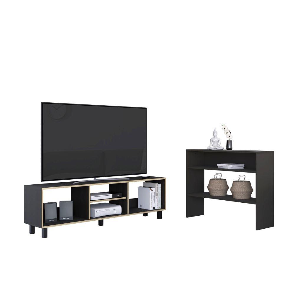 COMBO PARA SALA DALIA, INCLUYE MESA PARA TV Y MESA AUXILIAR