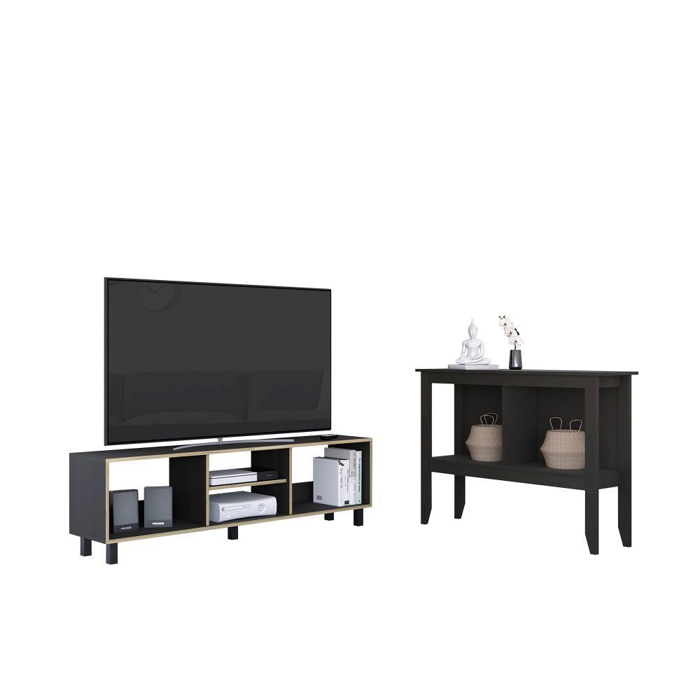 COMBO PARA SALA TORONTO, INCLUYE MESA PARA TV Y MESA AUXILIAR